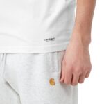 CARHARTT WIP STANDARD CREW NECK T-SHIRT WHITE WHITE - Image 3