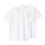 CARHARTT WIP STANDARD CREW NECK T-SHIRT WHITE WHITE - Image 2