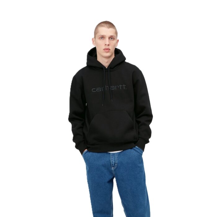 CARHARTT WIP CARHARTT HOODIE BLACK BLACK - Image 3