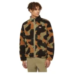 DICKIES MOUNT HOPE CAMO ZIP FLEECE IMPERIAL GREEN