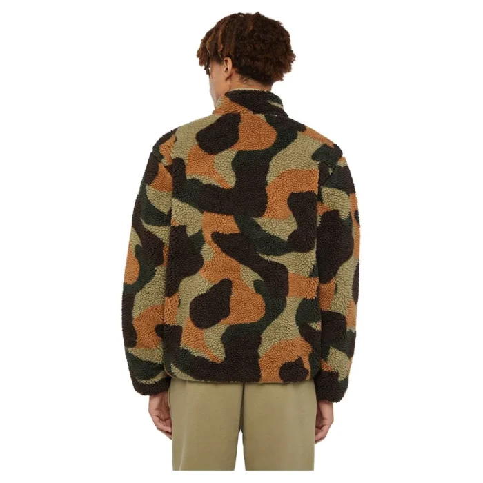 DICKIES MOUNT HOPE CAMO ZIP FLEECE IMPERIAL GREEN - Image 2