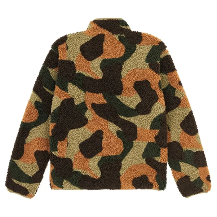 DICKIES MOUNT HOPE CAMO ZIP FLEECE IMPERIAL GREEN - Image 4