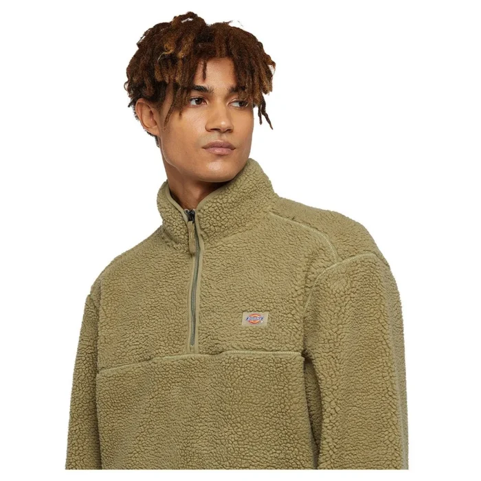 DICKIES MOUNT HOPE QUARTER ZIP FLEECE IMPERIAL GREEN - Image 3