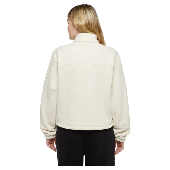 DICKIES PINESDALE WOMEN QUARTER ZIP FLEECE WHITECAP GREY - Image 2