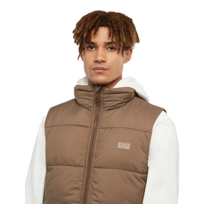 DICKIES WALDENBURG VEST JACKET MUSHROOM - Image 3