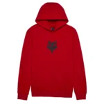 FOX HEAD HOODIE FLAME RED