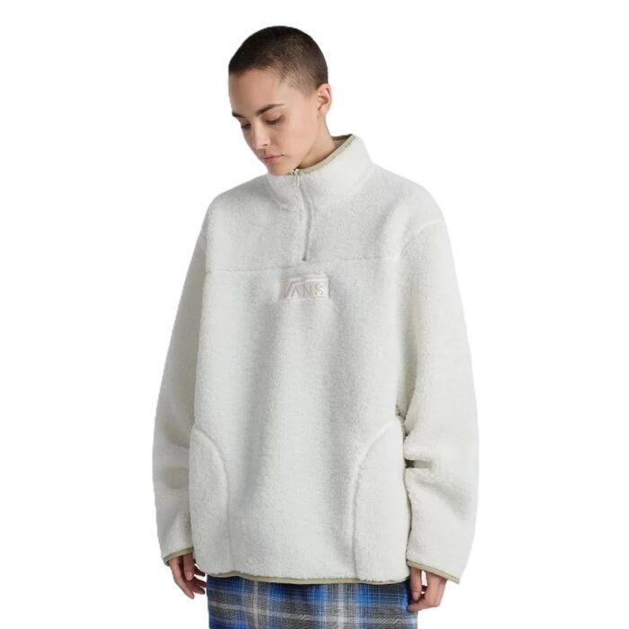 VANS BOXED SHERPA QUARTER ZIP FLEECE MARSHMALLOW - Image 3