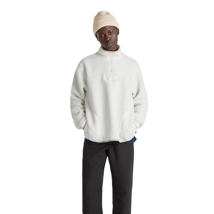 VANS BOXED SHERPA QUARTER ZIP FLEECE MARSHMALLOW - Image 7