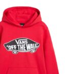 VANS BOYS STYLE 76 HOODIE RACING RED - Image 3