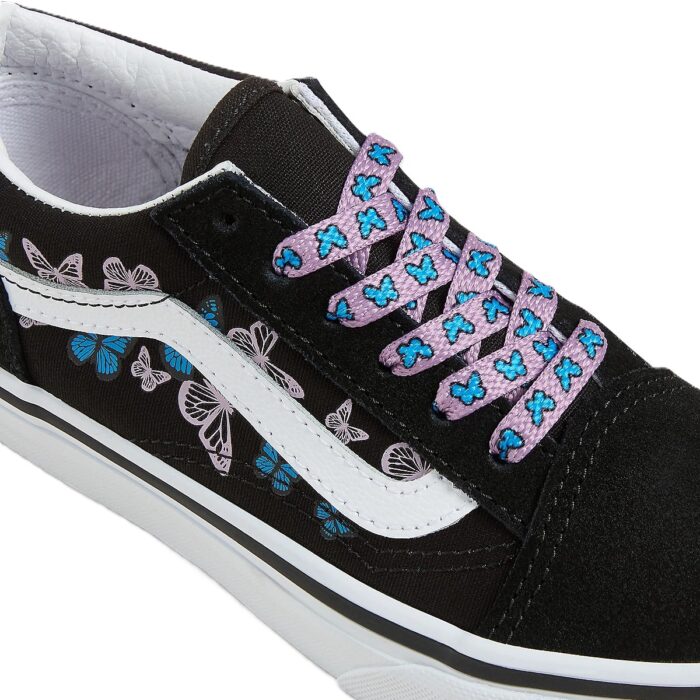 VANS KIDS OLD SKOOL SHOES BUTTERFLY KISSES BLACK MULTI - Image 4
