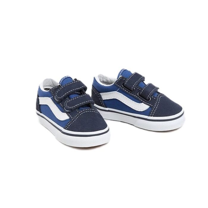 VANS TODDLER OLD SKOOL V SHOES NAVY - Image 3