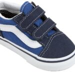 VANS TODDLER OLD SKOOL V SHOES NAVY - Image 5