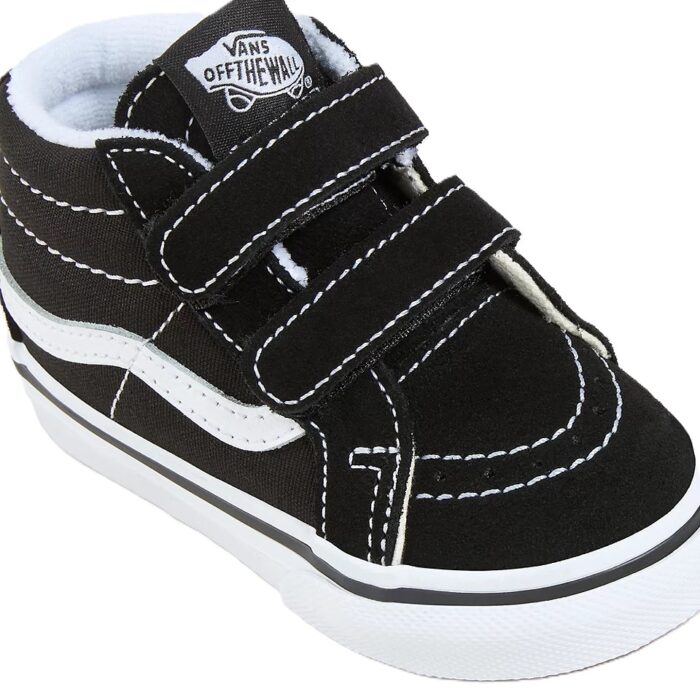 VANS TODDLER SK8-MID REISSUE V SHOES BLACK TRUE WHITE - Image 4