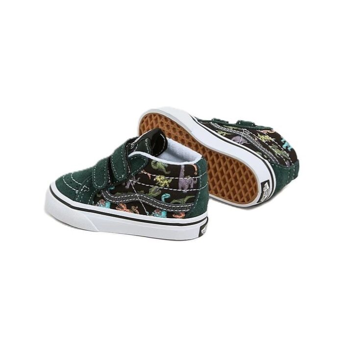 VANS TODDLER SK8-MID REISSUE V SHOES GLOW DINO MULTI TRUE WHITE - Image 3