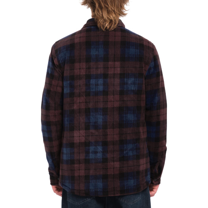 VOLCOM BOWERED FLEECE SHIRT MERLOT - Image 2