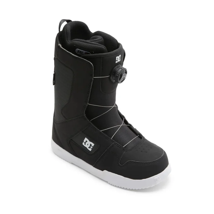 DC PHASE BOA SNOWBOARD BOOTS BLACK WHITE - Image 2