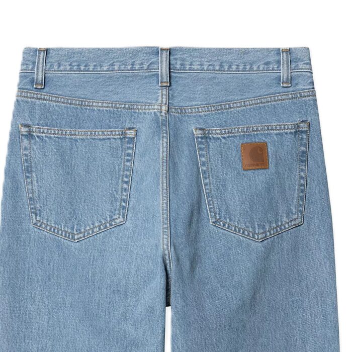 CARHARTT WIP AARON PANT BLUE STONE BLEACHED - Image 3