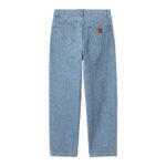 CARHARTT WIP AARON PANT BLUE STONE BLEACHED - Image 2