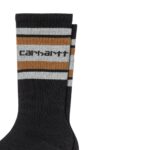 CARHARTT WIP CONNORS SOCKS BLACK GREY HEATHER HAMILTON BROWN - Image 2