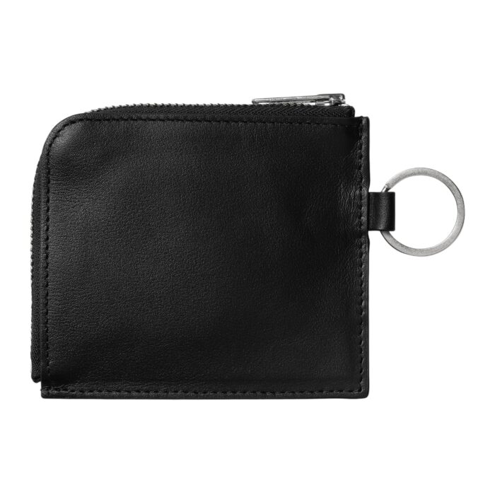 CARHARTT WIP DOUBLE VEGAS ZIP WALLET BLACK SILVER - Image 2