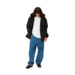 CARHARTT WIP HOODED COACH JACKET BLACK WHITE - Image 5