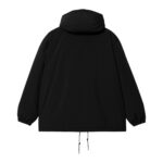 CARHARTT WIP HOODED COACH JACKET BLACK WHITE - Image 2