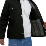 CARHARTT WIP MICHIGAN COAT BLACK BLACK - Image 6