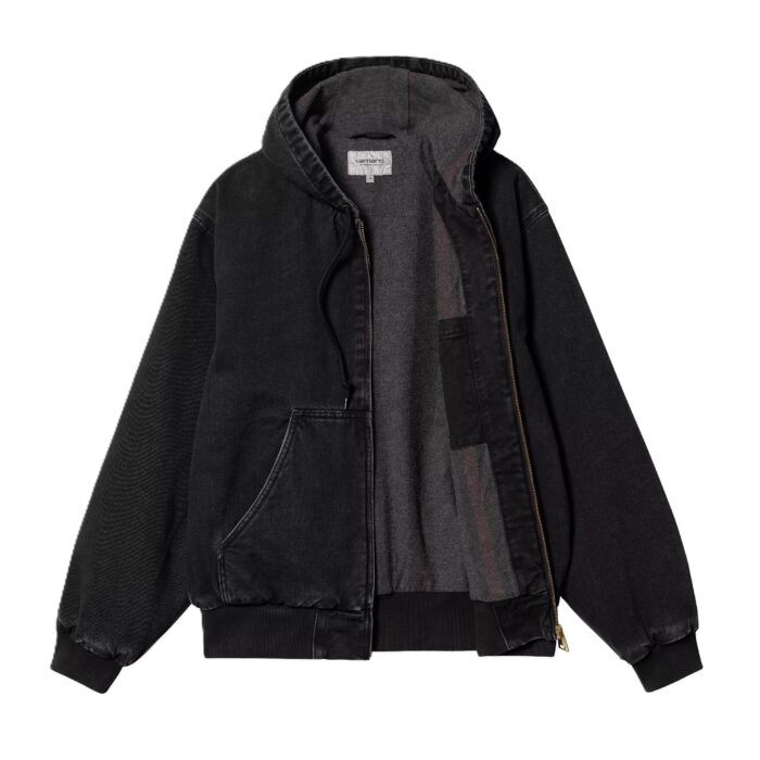 CARHARTT WIP OG ACTIVE JACKET BLACK STONE WASHED - Image 3