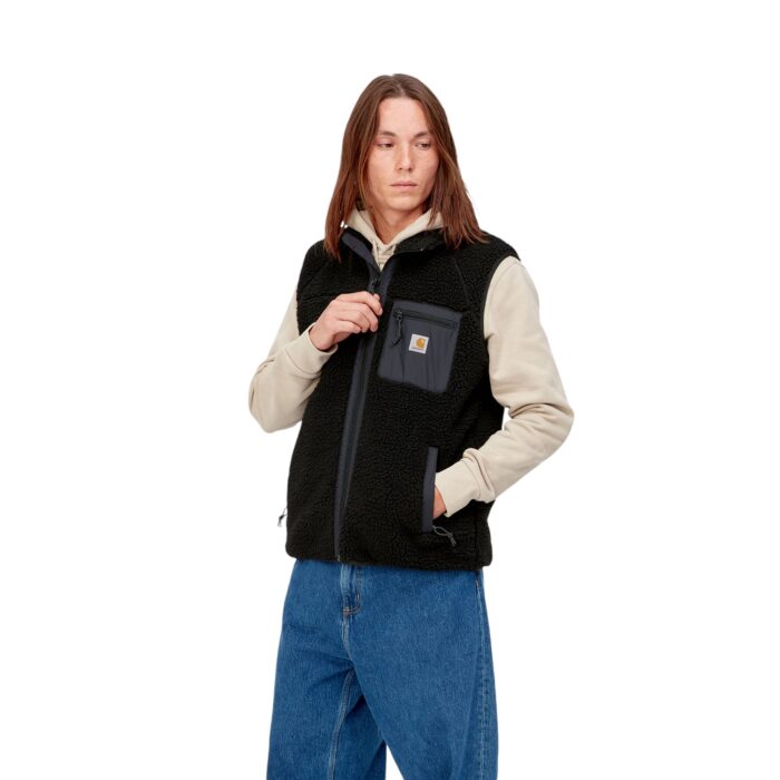 CARHARTT WIP PRENTIS VEST LINER BLACK BLACK - Image 6