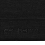 CARHARTT WIP SCRIPT BEANIE BLACK BLACK - Image 3