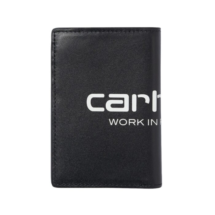 CARHARTT WIP VEGAS VERTICAL WALLET BLACK BLACK WHITE - Image 2