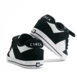 CIRCA 205 VULC SHOES BLACK WHITE SUEDE ACTION LEATHER - Image 2