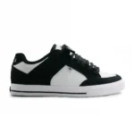 CIRCA 205 VULC SHOES BLACK WHITE SUEDE ACTION LEATHER