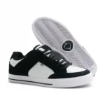 CIRCA 205 VULC SHOES BLACK WHITE SUEDE ACTION LEATHER - Image 4
