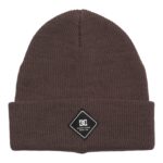 DC LABEL BEANIE PLUM TRUFFLE