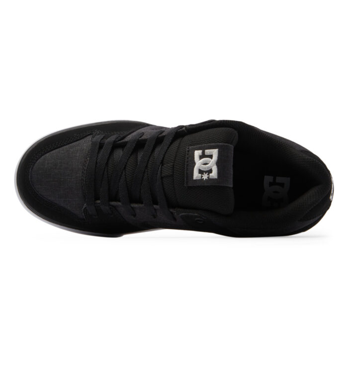 DC PURE SHOES BLACK WHITE BATTLESHIP - Image 2