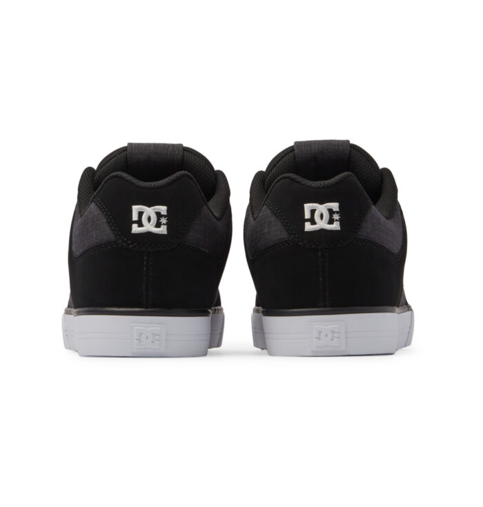 DC PURE SHOES BLACK WHITE BATTLESHIP - Image 4