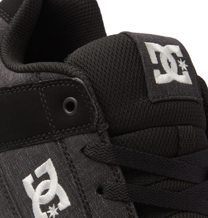 DC PURE SHOES BLACK WHITE BATTLESHIP - Image 5
