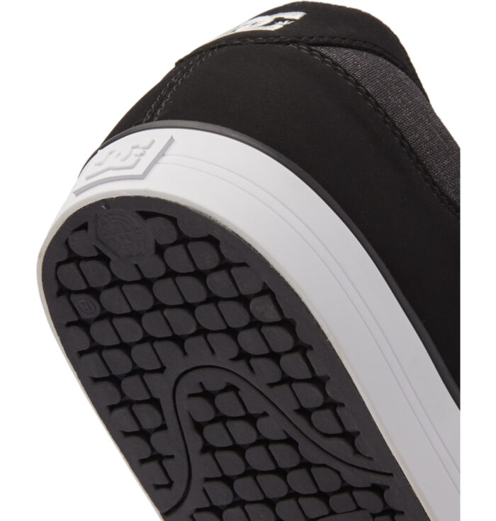 DC PURE SHOES BLACK WHITE BATTLESHIP - Image 6