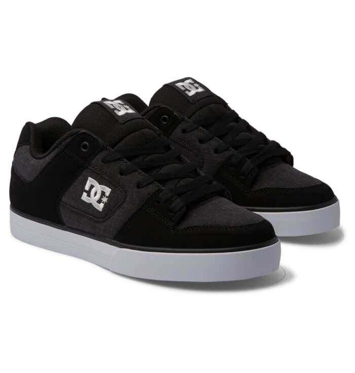DC PURE SHOES BLACK WHITE BATTLESHIP - Image 7