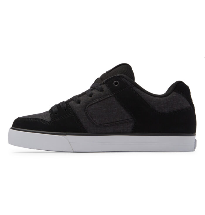 DC PURE SHOES BLACK WHITE BATTLESHIP - Image 8