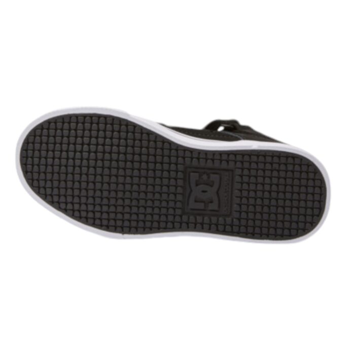 DC YOUTH PURE HIGH TOP SHOES LEATHER BLACK GLOW - Image 2