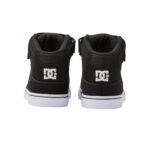 DC YOUTH PURE HIGH TOP SHOES LEATHER BLACK GLOW - Image 3