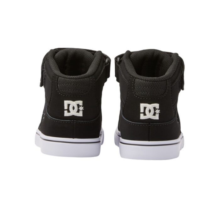 DC YOUTH PURE HIGH TOP SHOES LEATHER BLACK GLOW - Image 3