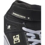 DC YOUTH PURE HIGH TOP SHOES LEATHER BLACK GLOW - Image 4
