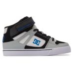 DC YOUTH PURE HIGH TOP SHOES WHITE GREY BLUE