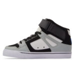 DC YOUTH PURE HIGH TOP SHOES WHITE GREY BLUE - Image 2