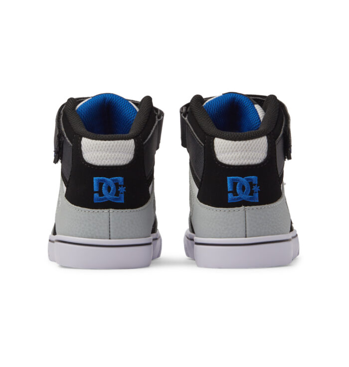 DC YOUTH PURE HIGH TOP SHOES WHITE GREY BLUE - Image 5