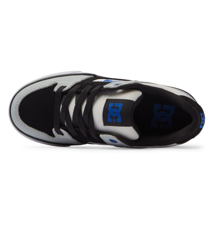 DC YOUTH PURE SHOES WHITE GREY BLUE - Image 2
