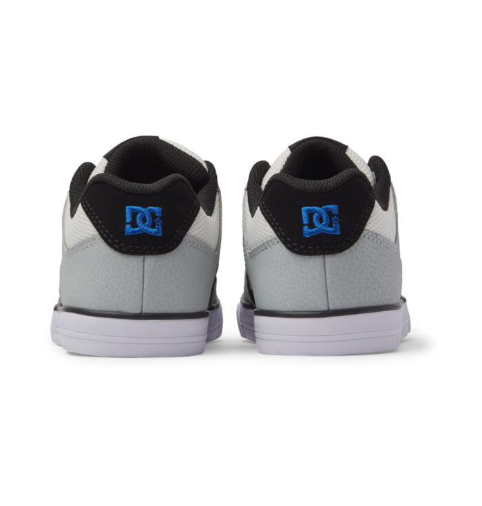 DC YOUTH PURE SHOES WHITE GREY BLUE - Image 4